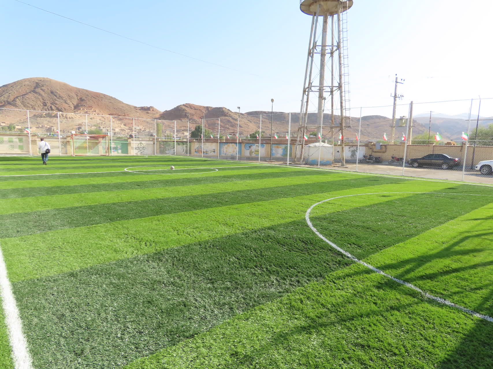 افتتاح فضای ورزشی روباز (چمن مصنوعی) دبیرستان شبانه روزی خلیج فارس