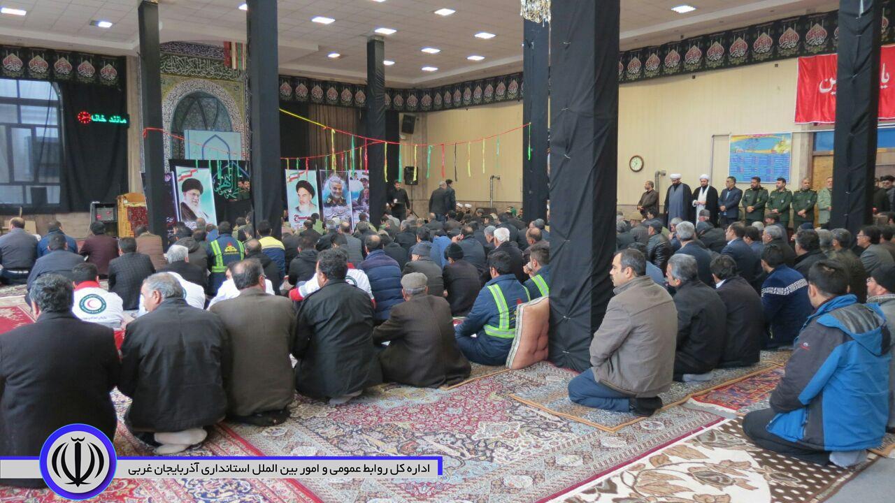 مراسم بزرگداشت شهید قاسم سلیمانی و همرزمانش درشهرستان چایپاره برگزارشد.