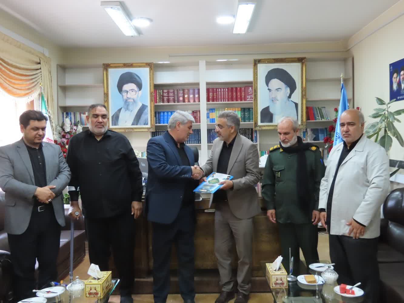 دیدار فرماندار و اعضای شورای تأمین با رییس ، قضات و کارکنان حوزه قضائی شهرستان چایپاره