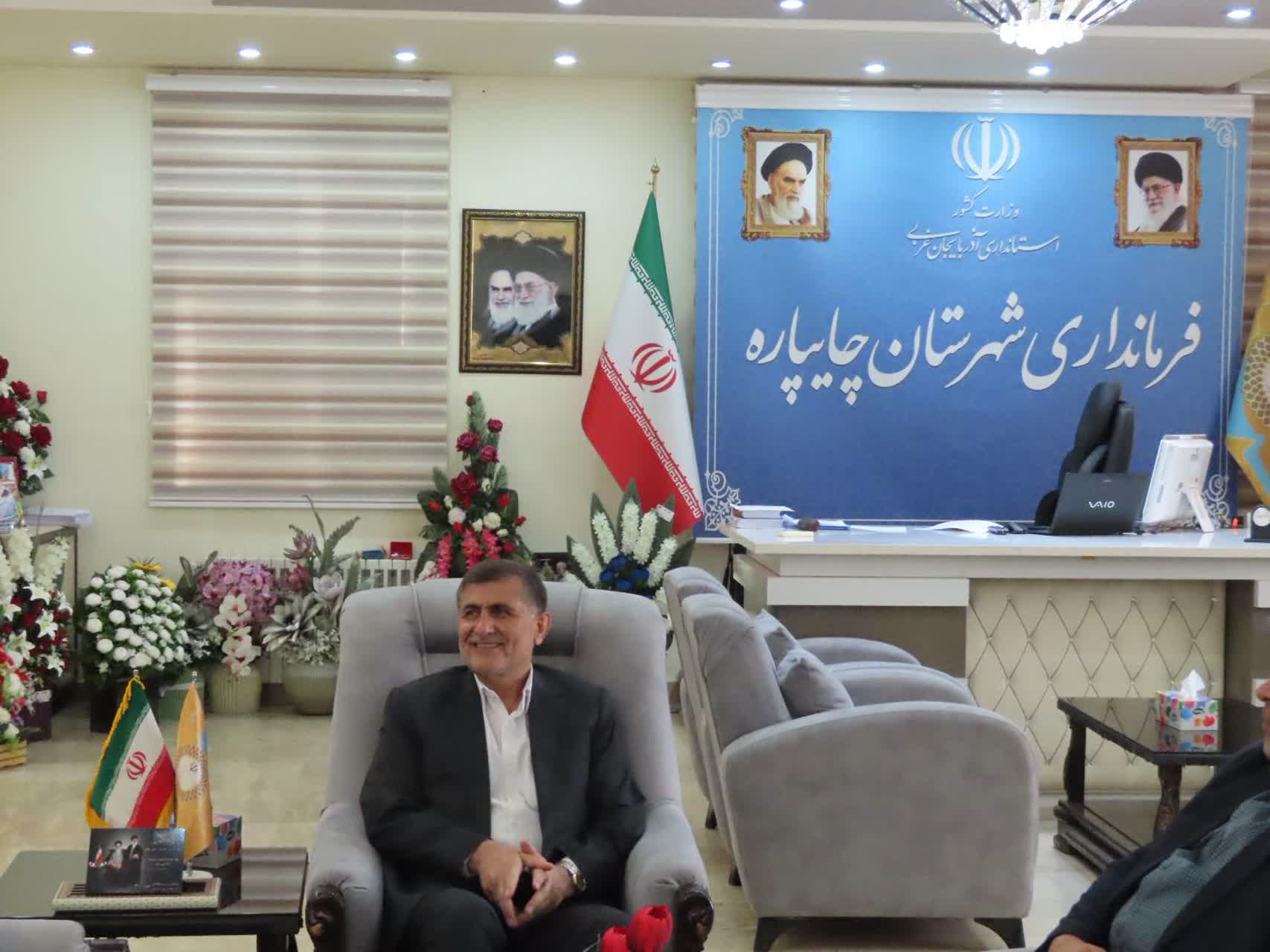 دیدار معاون توسعه مدیریت و منابع استاندار آذربایجانغربی با سرپرست فرمانداری شهرستان چایپاره