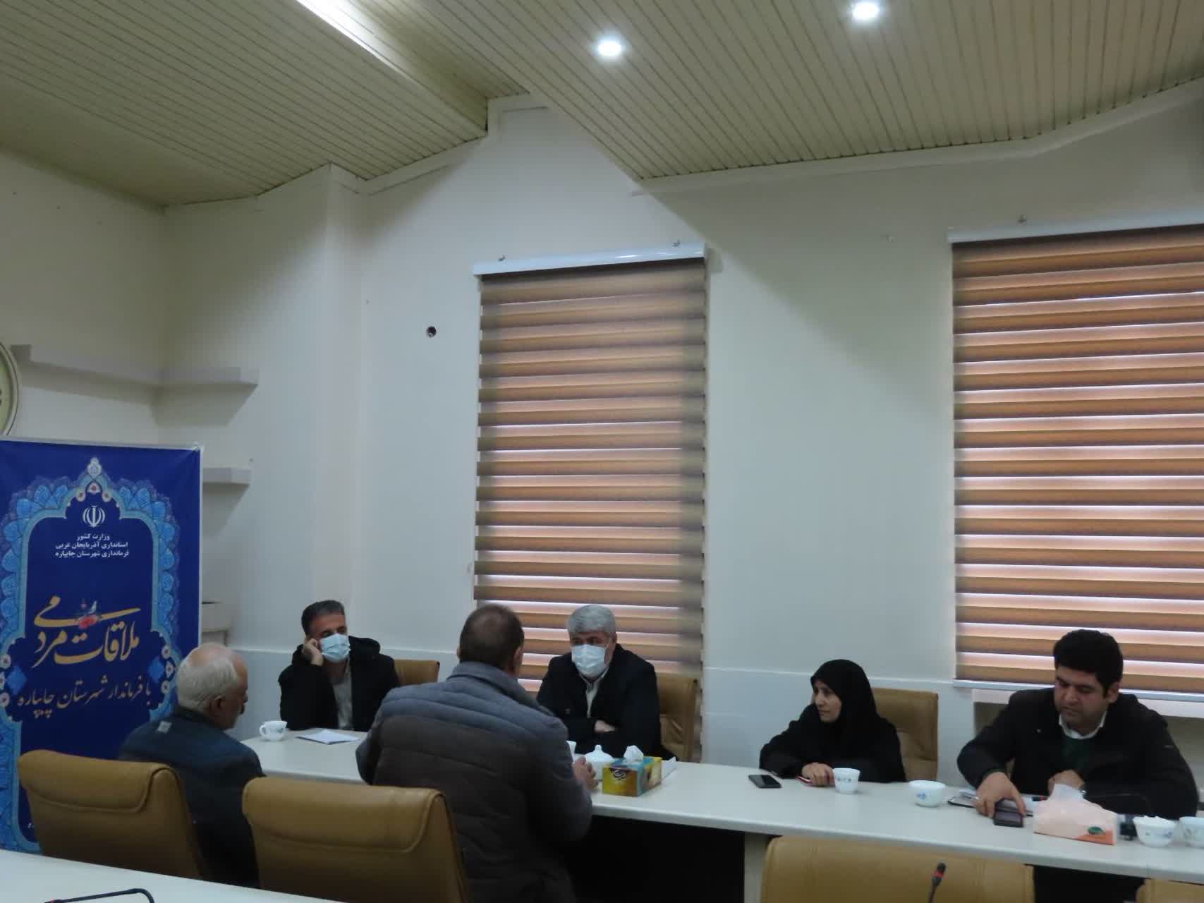 احصاء و بررسی مشکلات مردمی توسط فرماندار شهرستان چایپاره