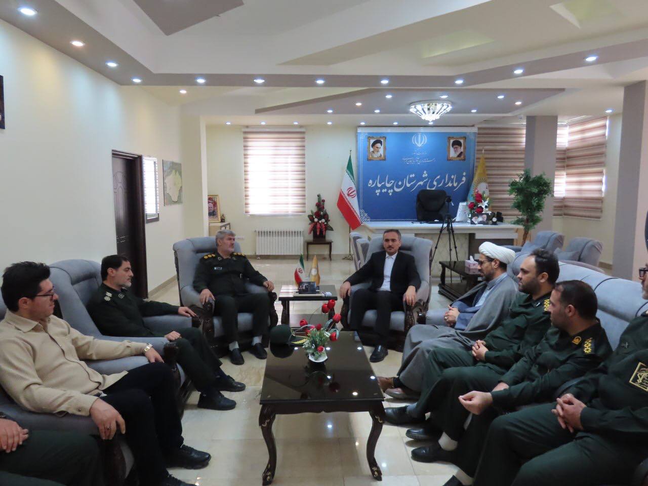 دیدار نوروزی روساء و مدیران دستگاه های اجرایی شهرستان با فرماندار چایپاره