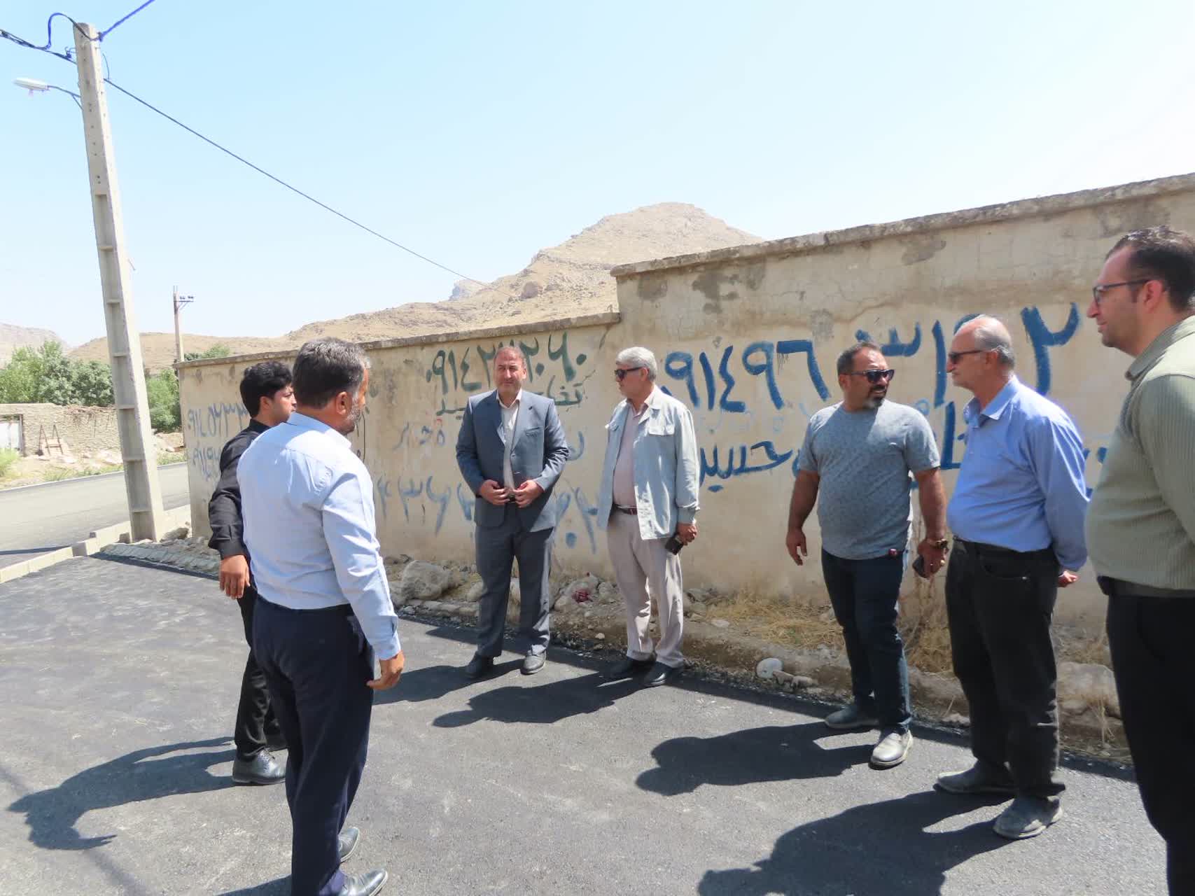 طرح عمرانی بهسازی و آسفالت معابر روستای قورول سفلی آماده افتتاح شد