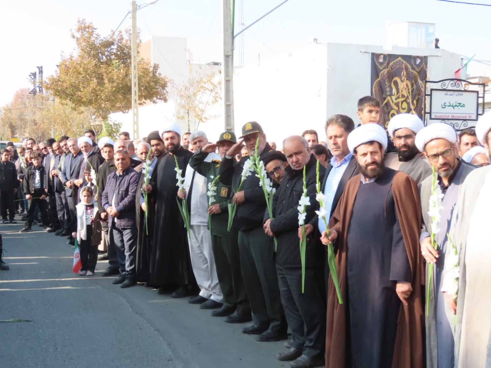 مراسم استقبال و تشییع شهید گمنام در شهرستان چایپاره