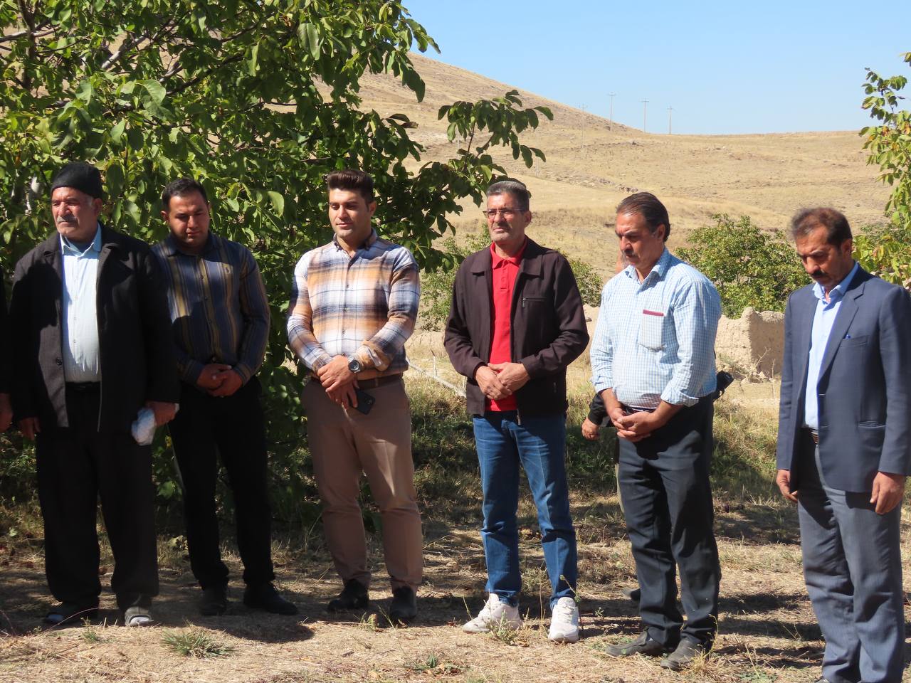 افتتاح طرح انتقال آب کشاورزی با لوله در روستای خانقاه قوزلو