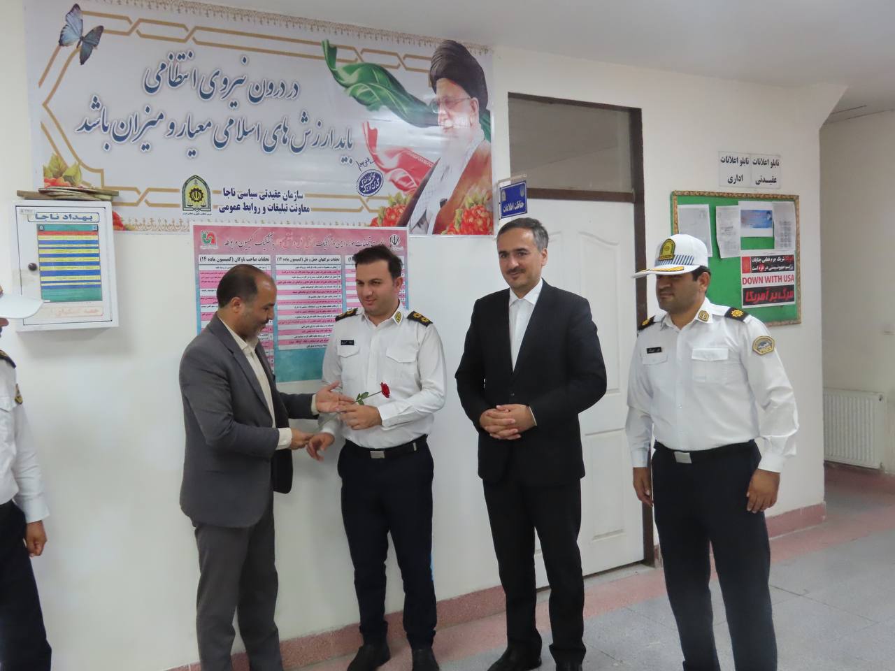 تجلیل فرماندار چایپاره از فرمانده پلیس راه شهرستان