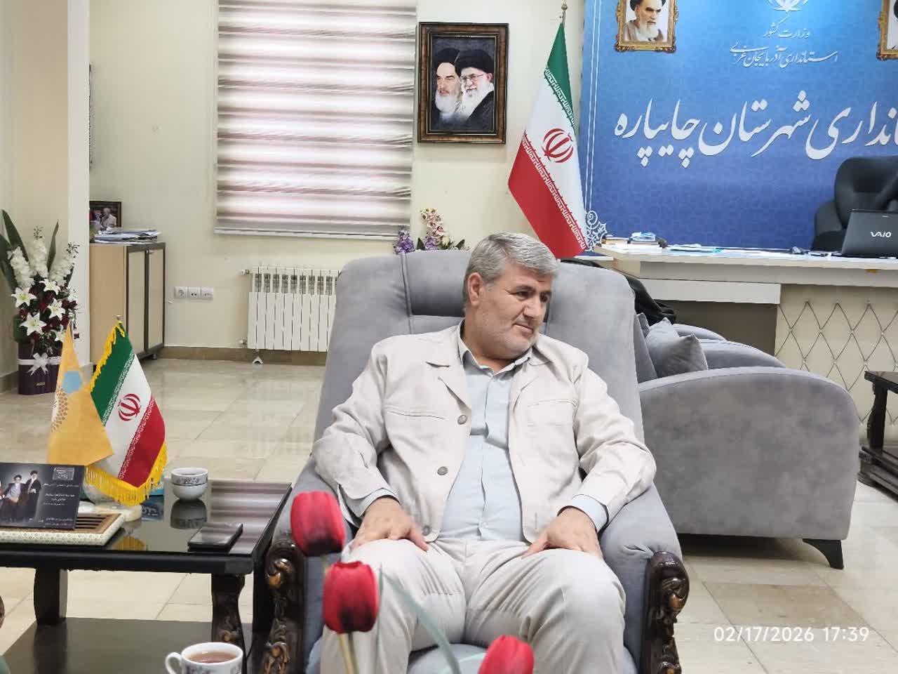 دیدار معاون اجرایی کنگره ملی سرداران و 12 هزار شهید استان آذربایجان غربی با فرماندار چایپاره