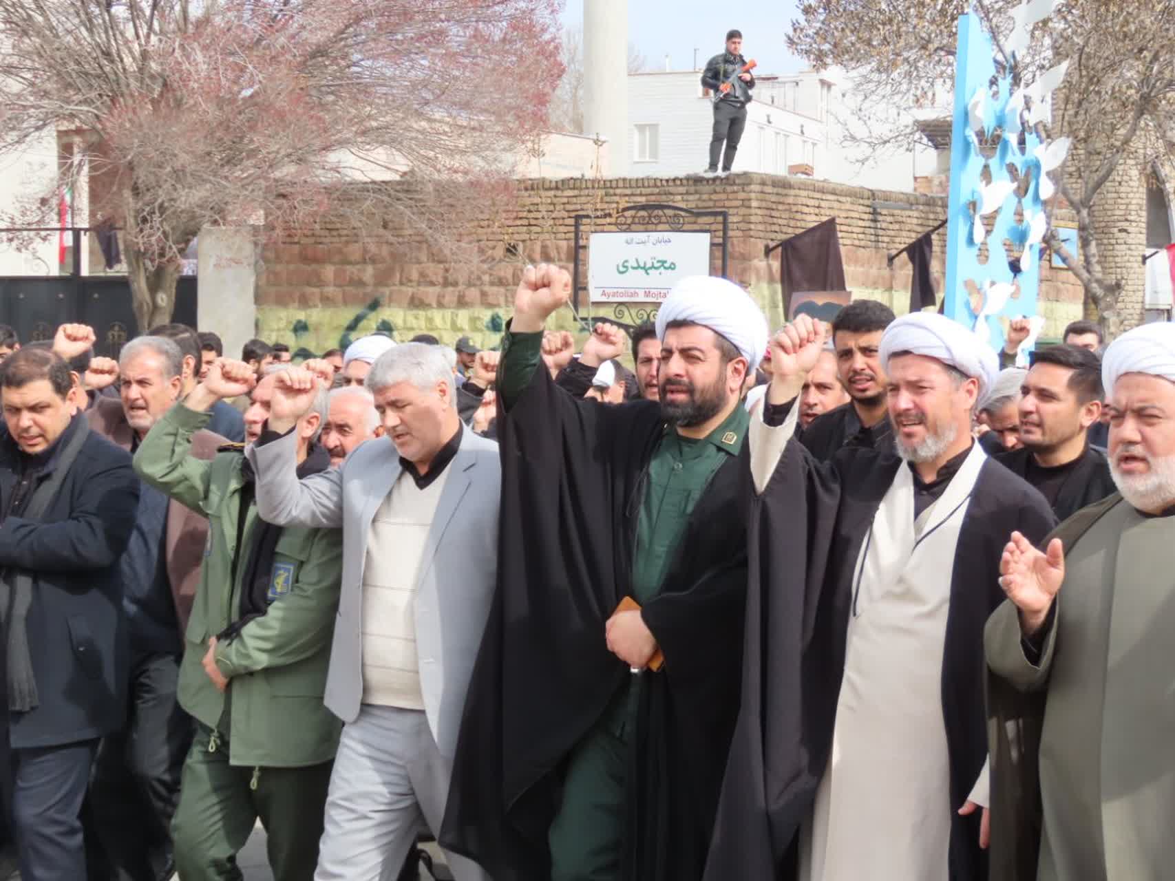 راهپیمایی محکومیت جنایات بی‌سابقه آمریکای جنایتکار و رژیم صهیونسیتی و ابراز ارادت به رهبر شهید انقلاب اسلامی در چایپاره