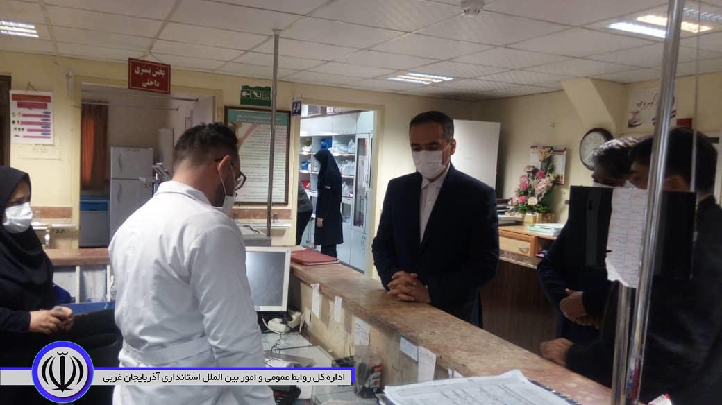 بازدید فرماندار شهرستان به صورت سرزده از نحوه ارائه خدمات به بیماران در بیمارستان امام خمینی (ره)