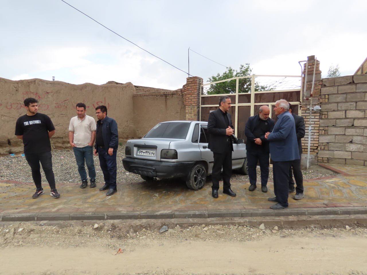 بازدید فرماندار از اجرای طرح هادی روستای حسین بگلو