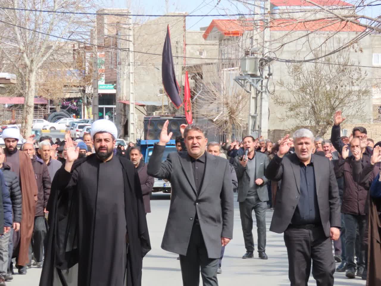 برگزاری مراسم عزاداری خیابانی شهادت حضرت علی(ع) و شهادت حضرت آیت الله العظمی امام خامنه ای در شهرستان چایپاره