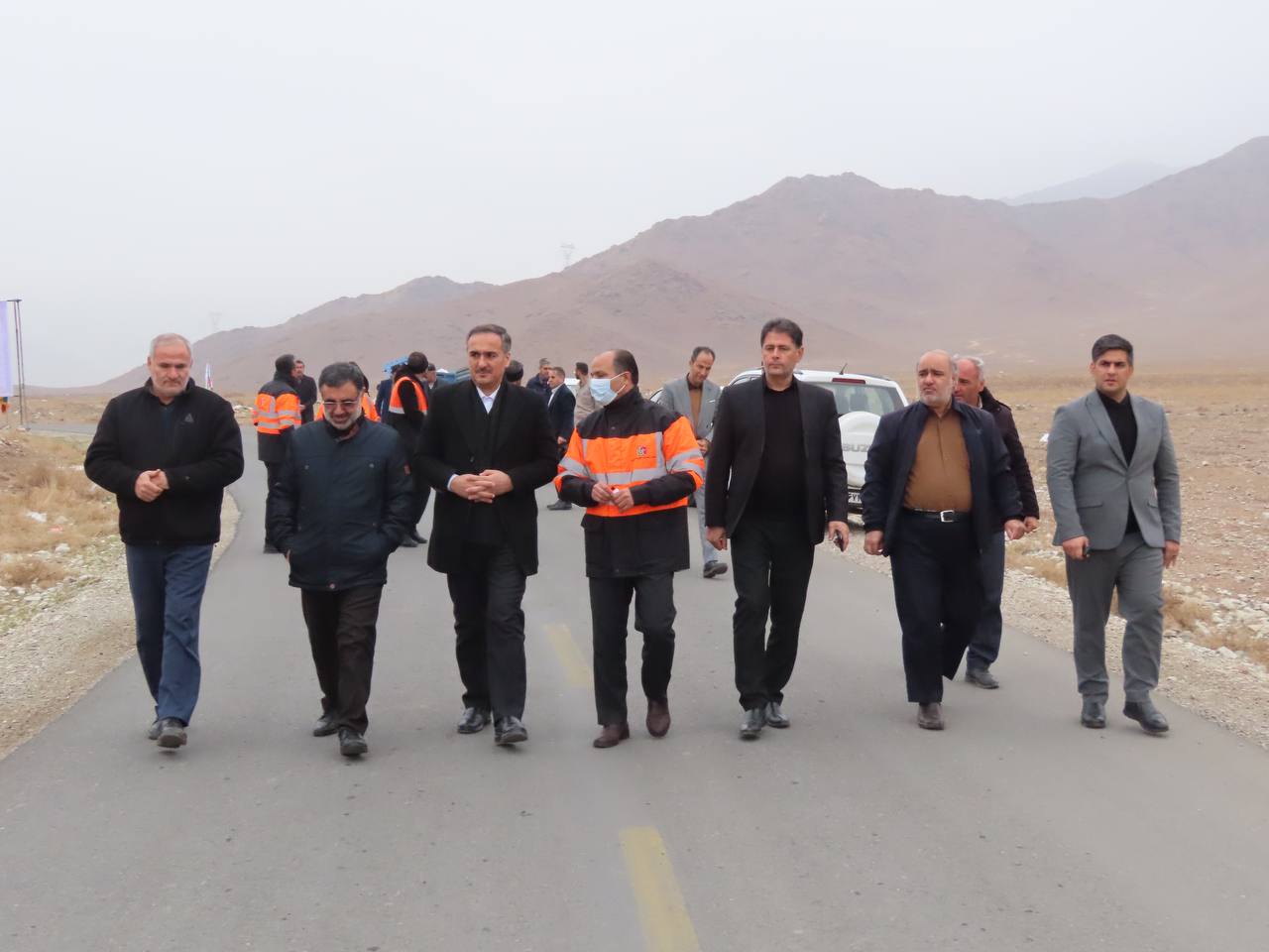 بازدید معاون سیاسی و اجتماعی استاندار آذربایجان غربی از پروژه راه روستایی طاهر آباد