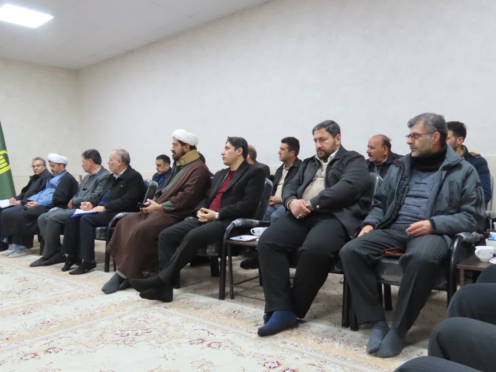 برگزاری جلسه هماهنگی ستاد برگزاری مراسم ایام الله دهه فجر انقلاب اسلامی و اعیاد شعبانیه شهرستان چایپاره