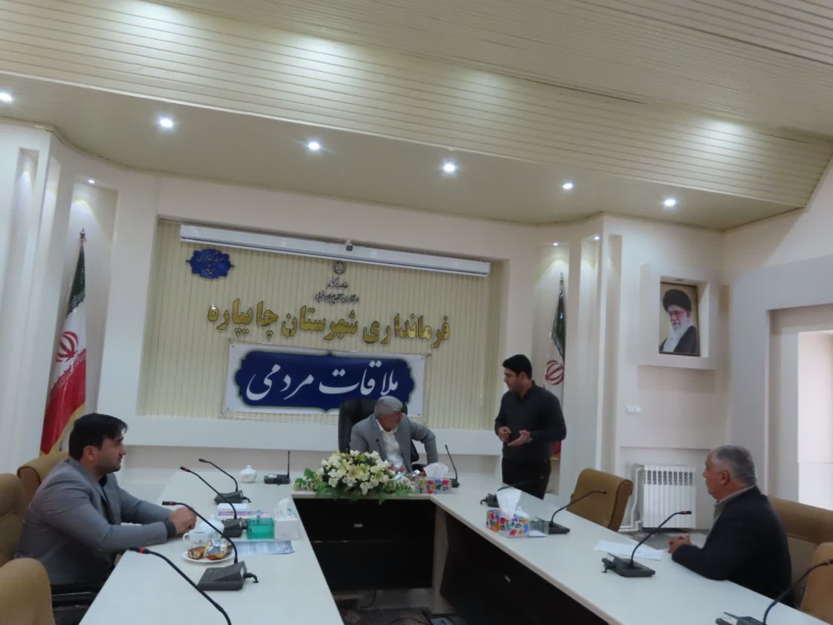 احصاء و بررسی مشکلات مردمی توسط فرماندار شهرستان چایپاره