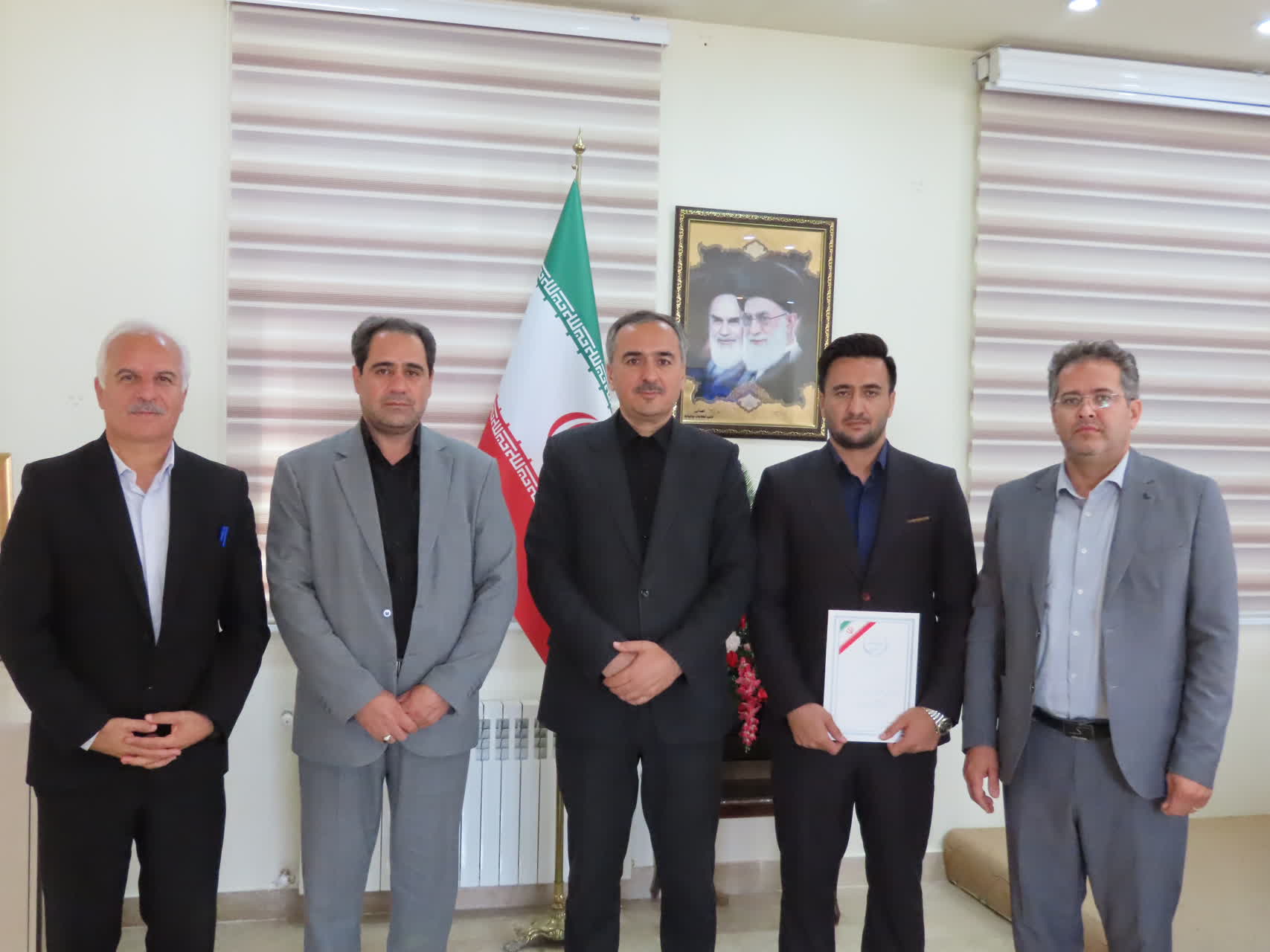 مراسم تکریم و معارفه سرپرست اداره منابع طبیعی و آبخیزداری شهرستان چایپاره