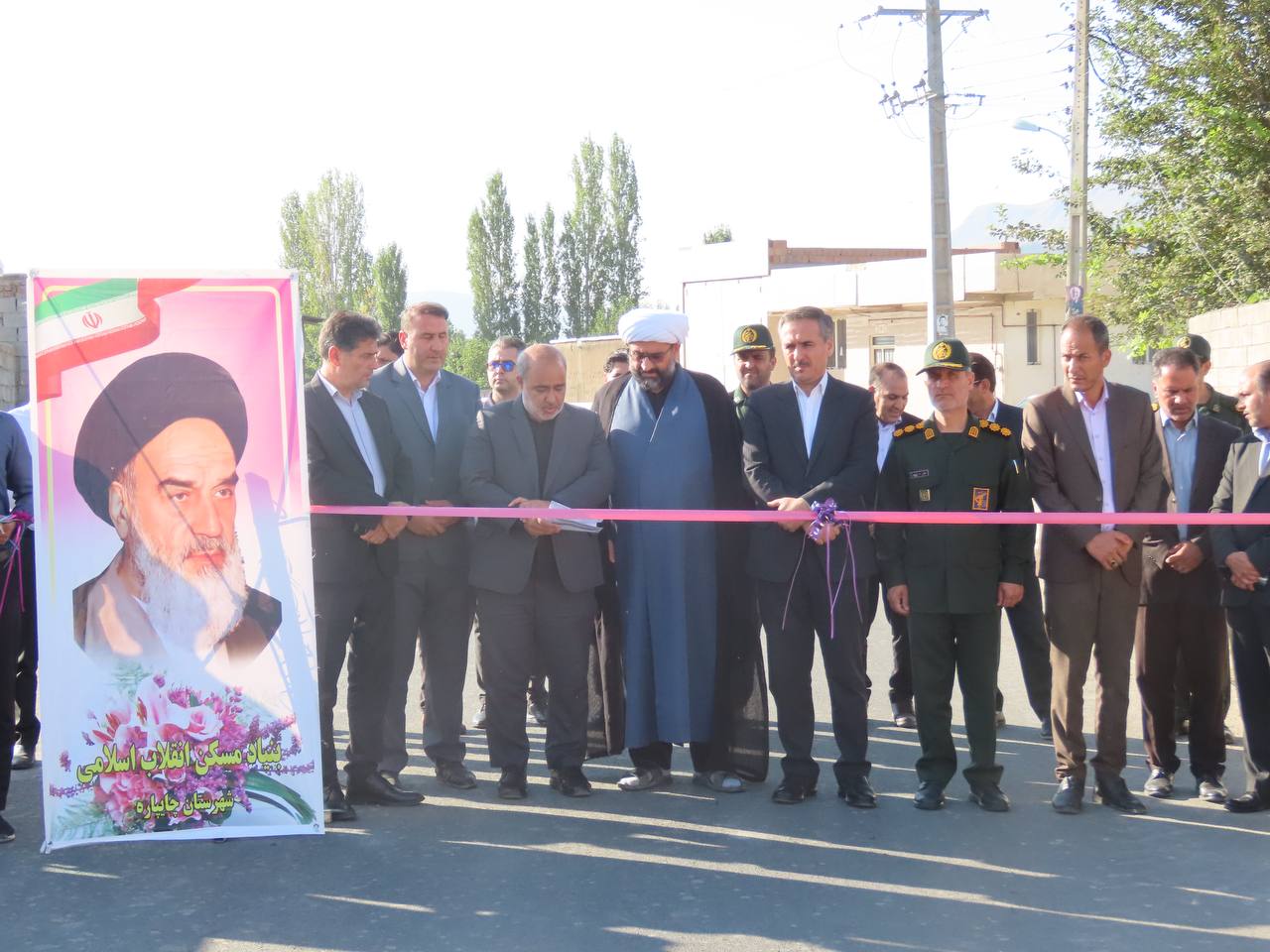 افتتاح طرح بهسازی ، جدول گذاری و آسفالت معابر روستاهای بخش حاجیلار به صورت همزمان در روستای حسین بگلو