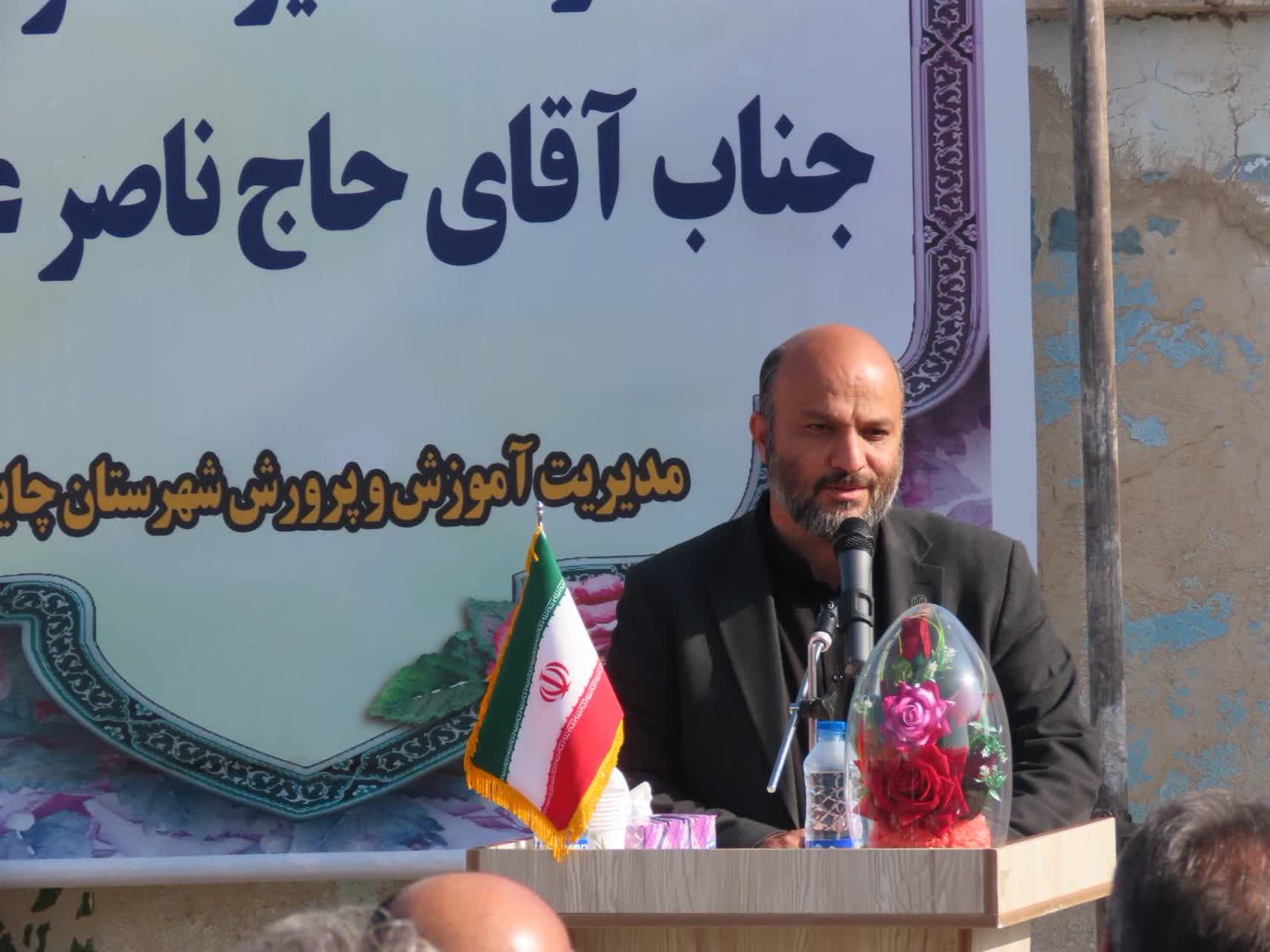 برگزاری مراسم کلنگ زنی دبستان 12 کلاسه خیرساز شهید رستاد