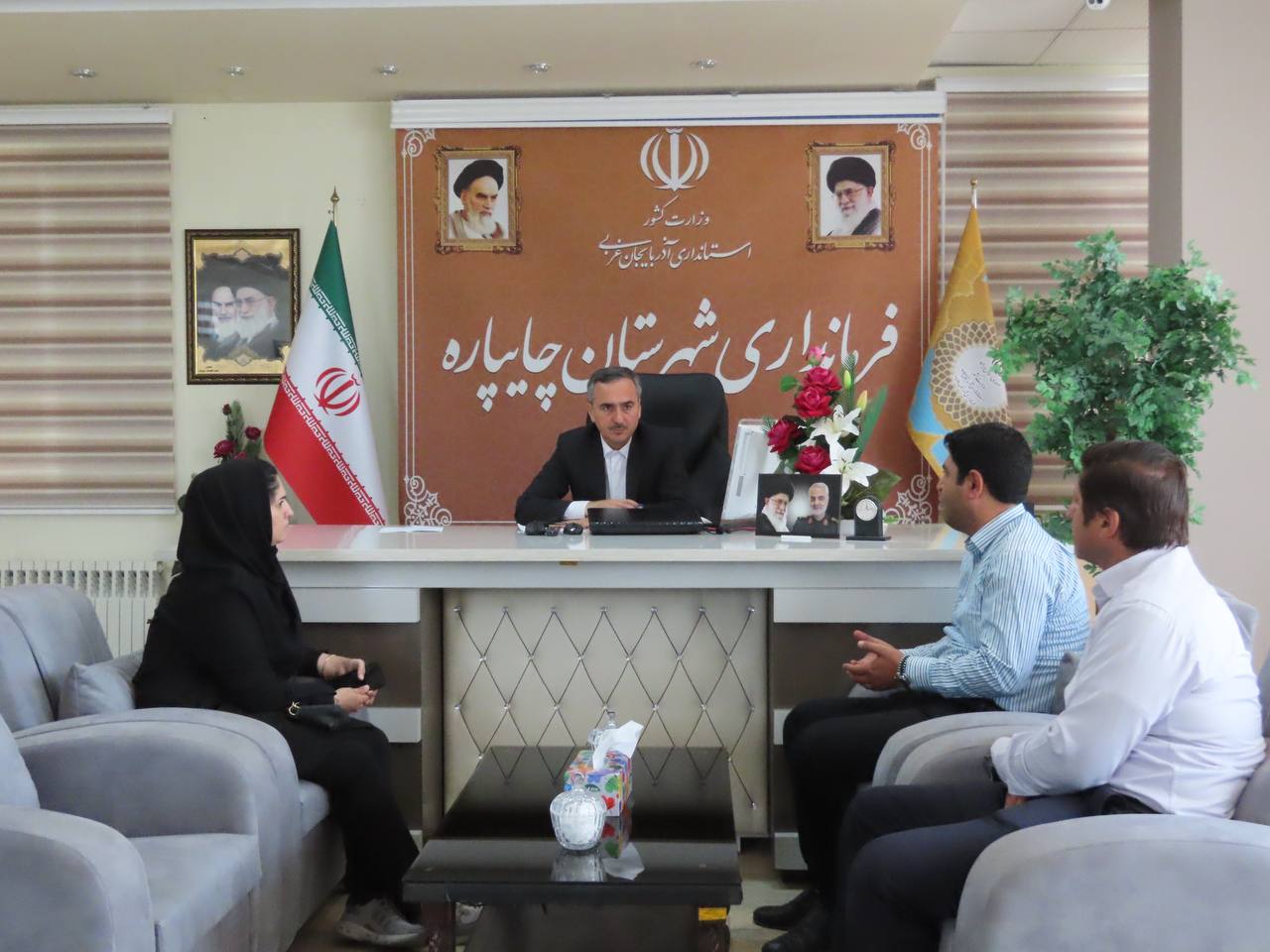 ارائه گزارش عملکرد دستگاه های اجرایی به فرماندار شهرستان چایپاره
