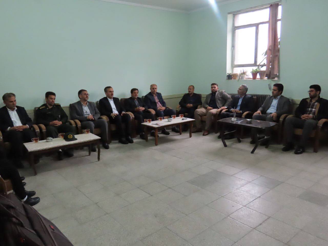 حضور فرماندار شهرستان چایپاره در دبیرستان شهید مطهری