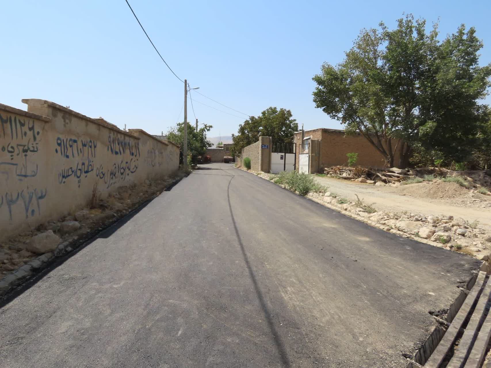 طرح عمرانی بهسازی و آسفالت معابر روستای قورول سفلی آماده افتتاح شد