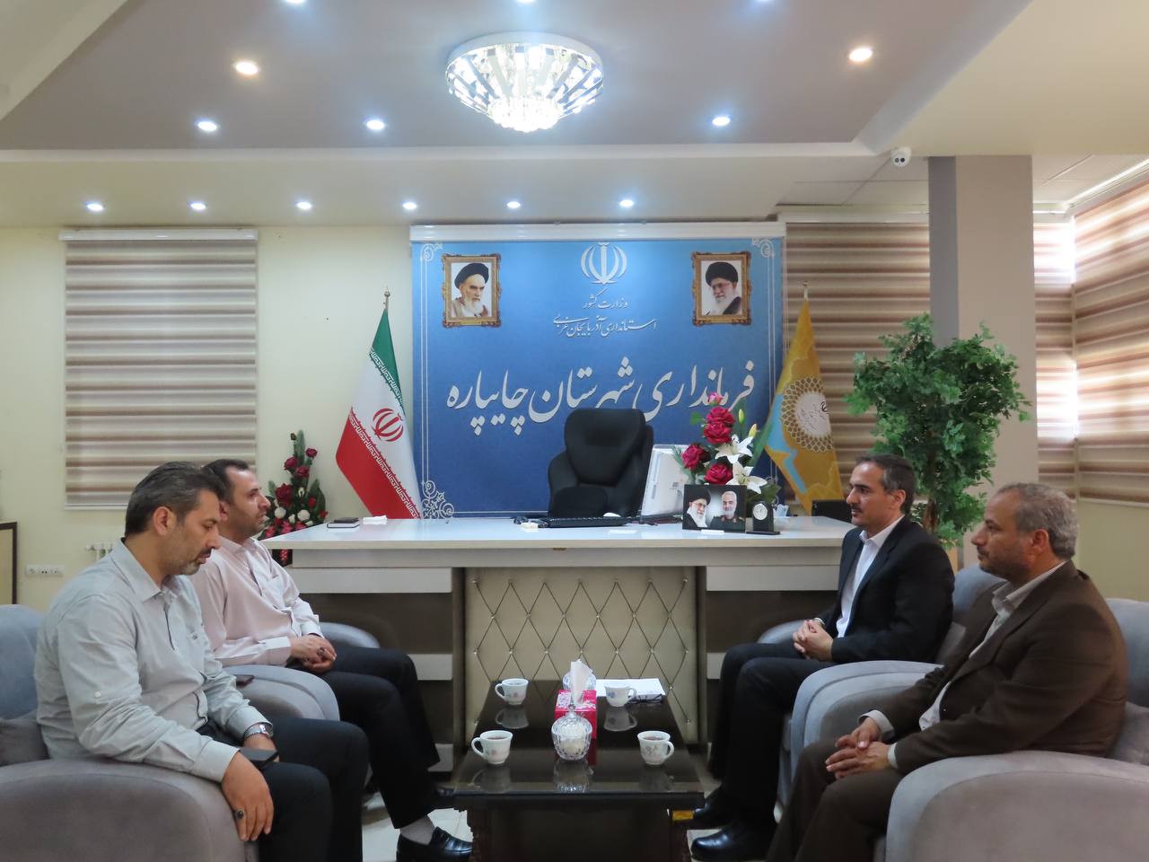 دیدار معاون توسعه مدیریت بنیاد شهید و امور ایثارگران استان با فرماندار شهرستان چایپاره