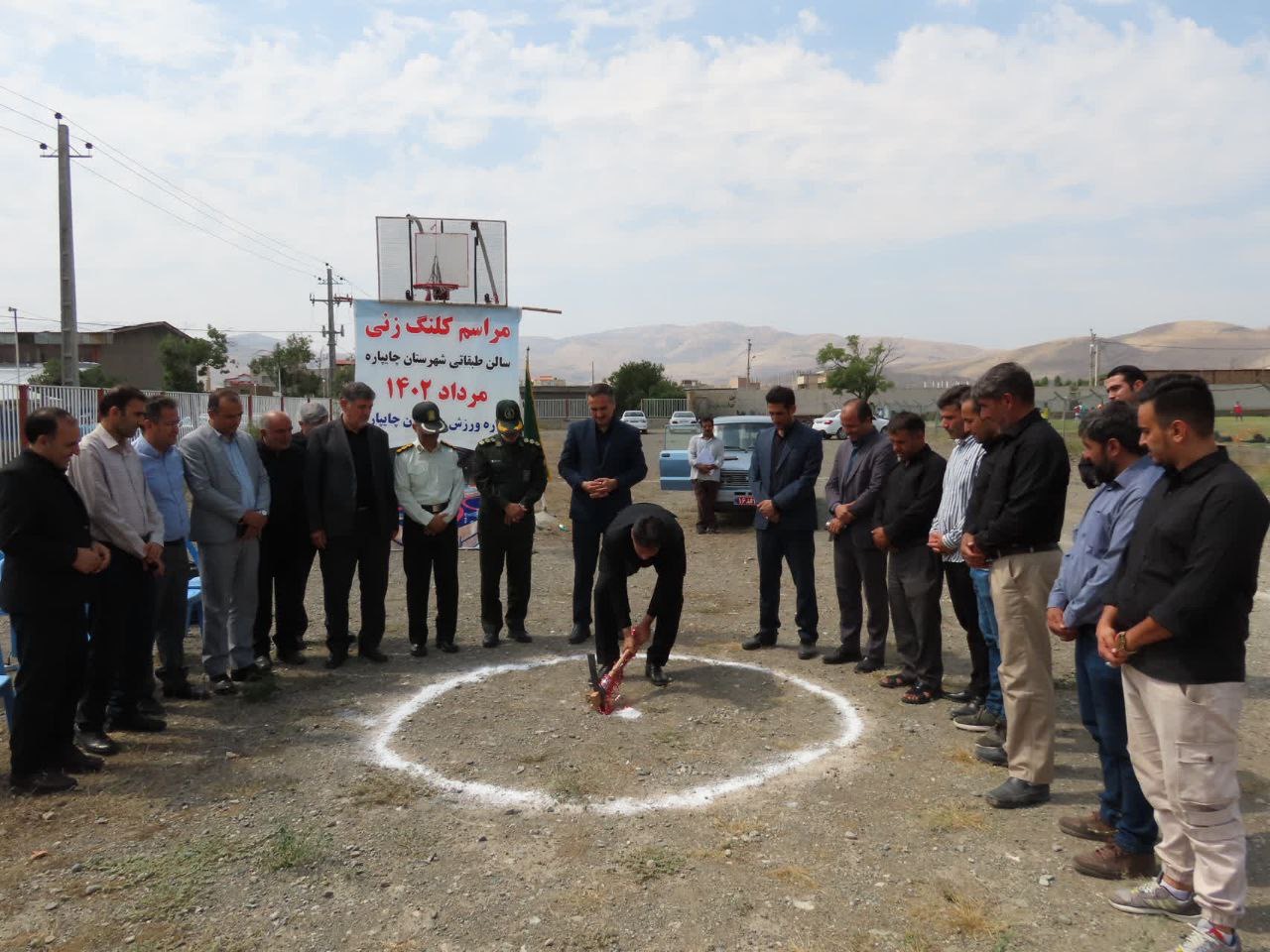 کلنگ زنی احداث سالن ورزش طبقاتی