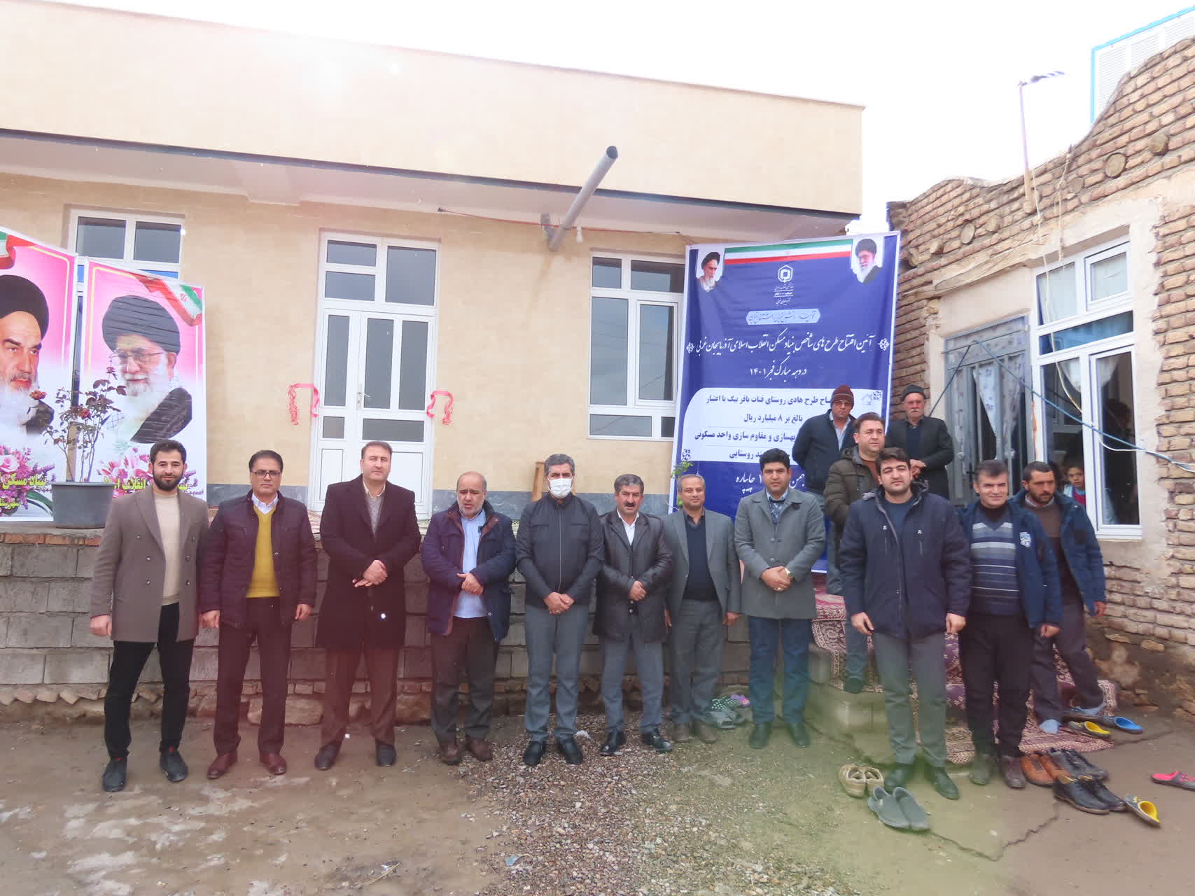 افتتاح همزمان 30 واحد مسکونی در روستای بیگدرویش از توابع بخش حاجیلار