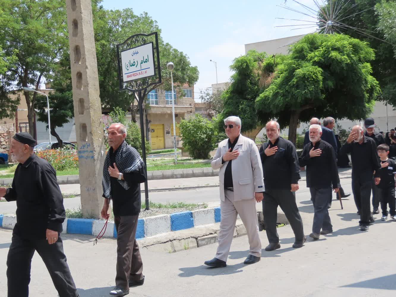 حضور فرماندار چایپاره در مراسم عزاداری تاسوعای حسینی