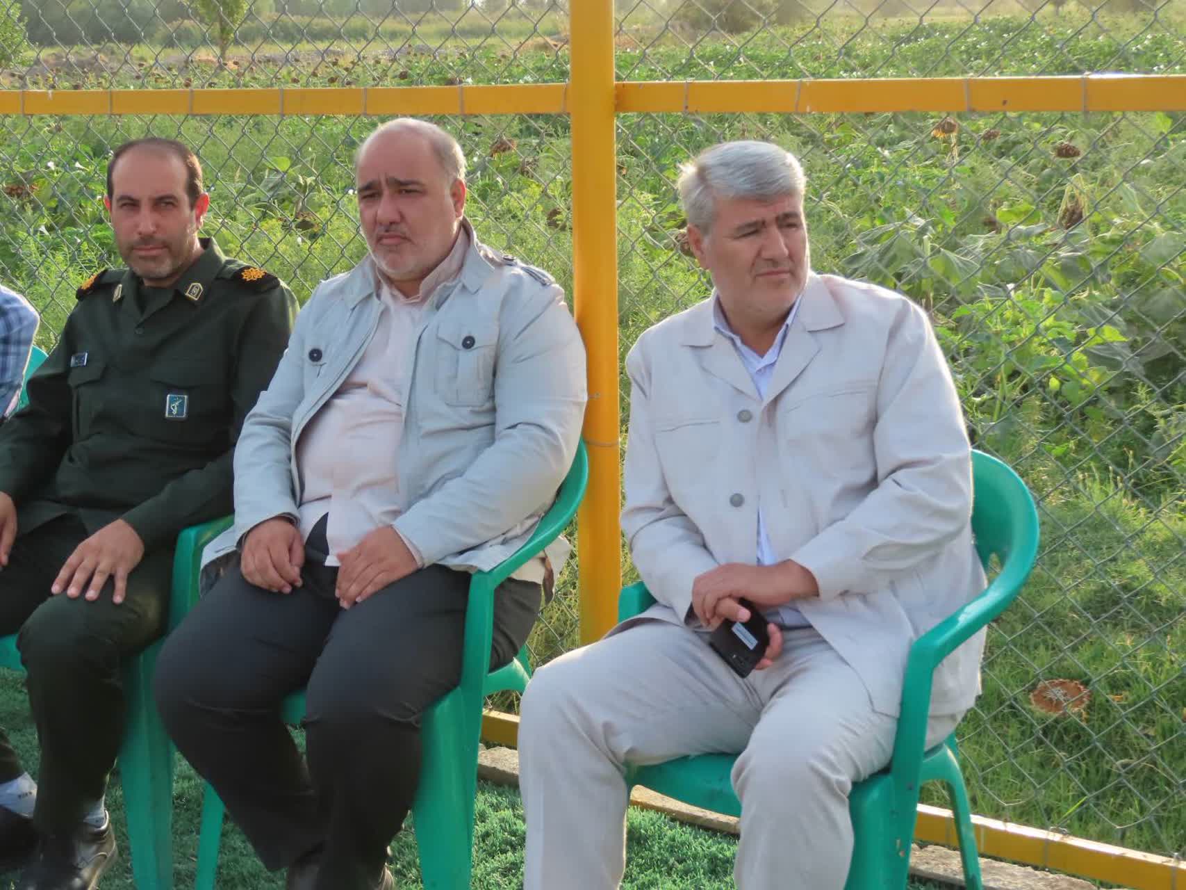 برگزاری مسابقه دوستانه فوتبال در شهر حاجیلار