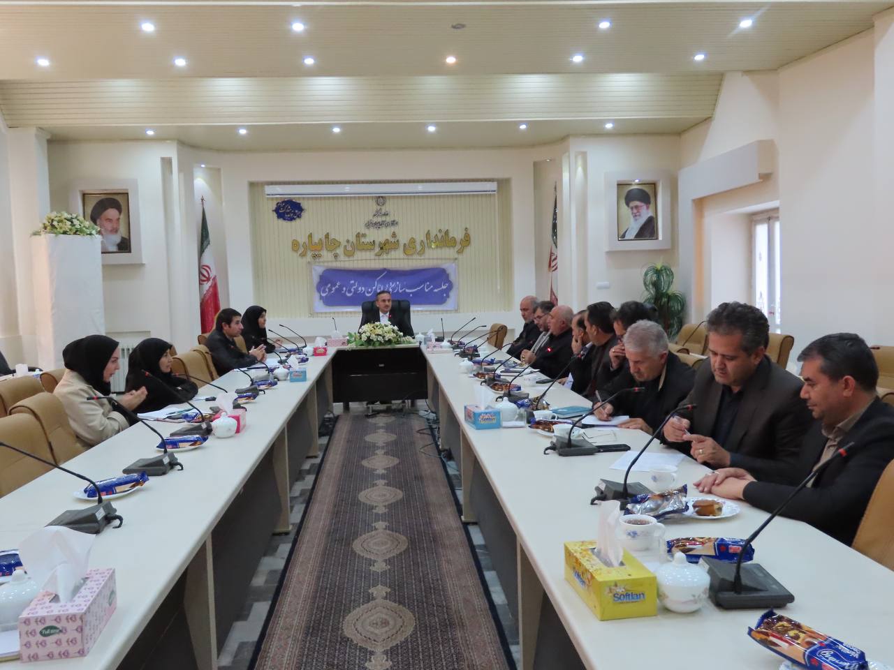 جلسه مناسب سازی معابر و ادارات برای معلولان شهرستان چایپاره