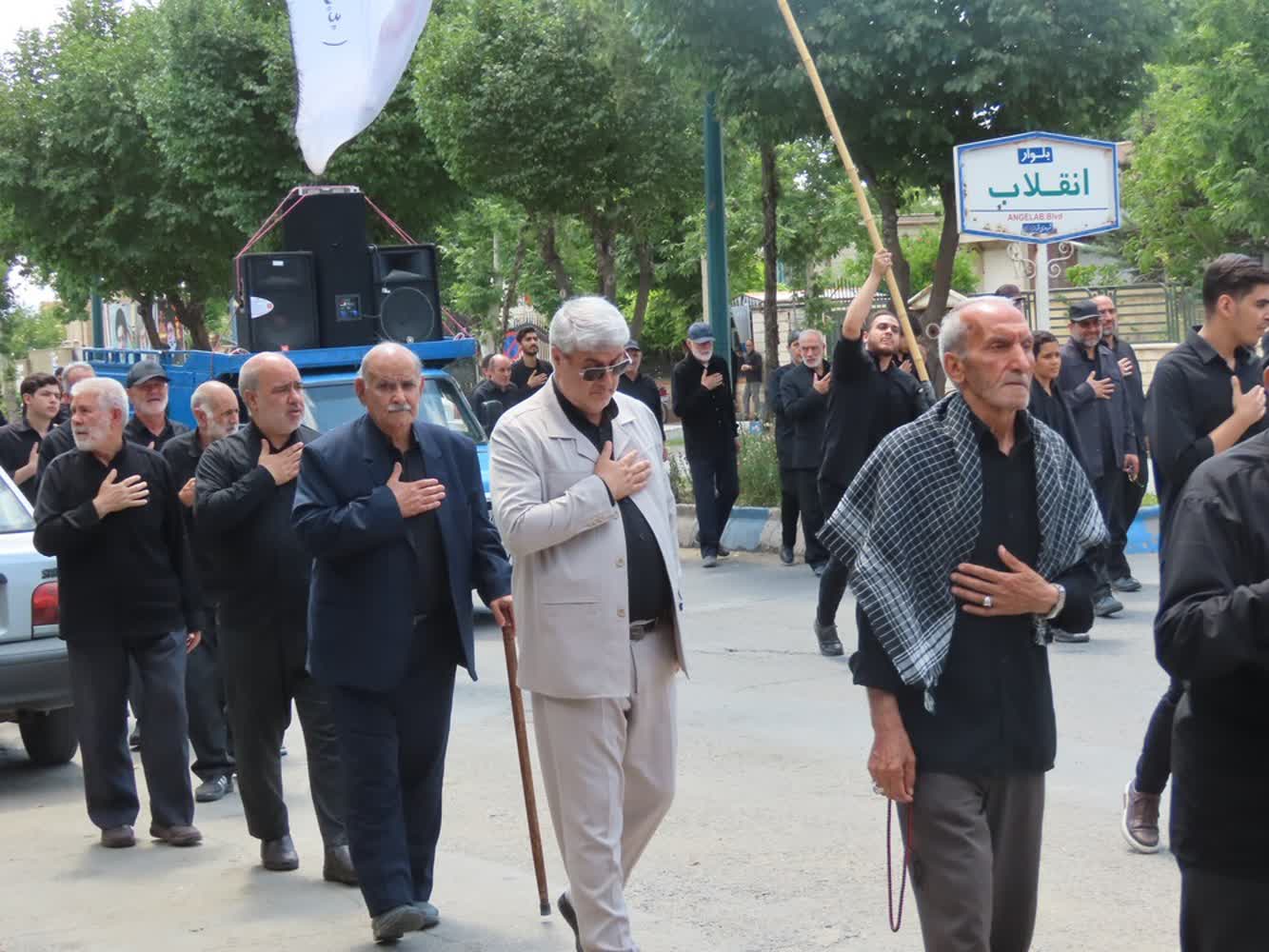 حضور فرماندار چایپاره در مراسم عزاداری تاسوعای حسینی