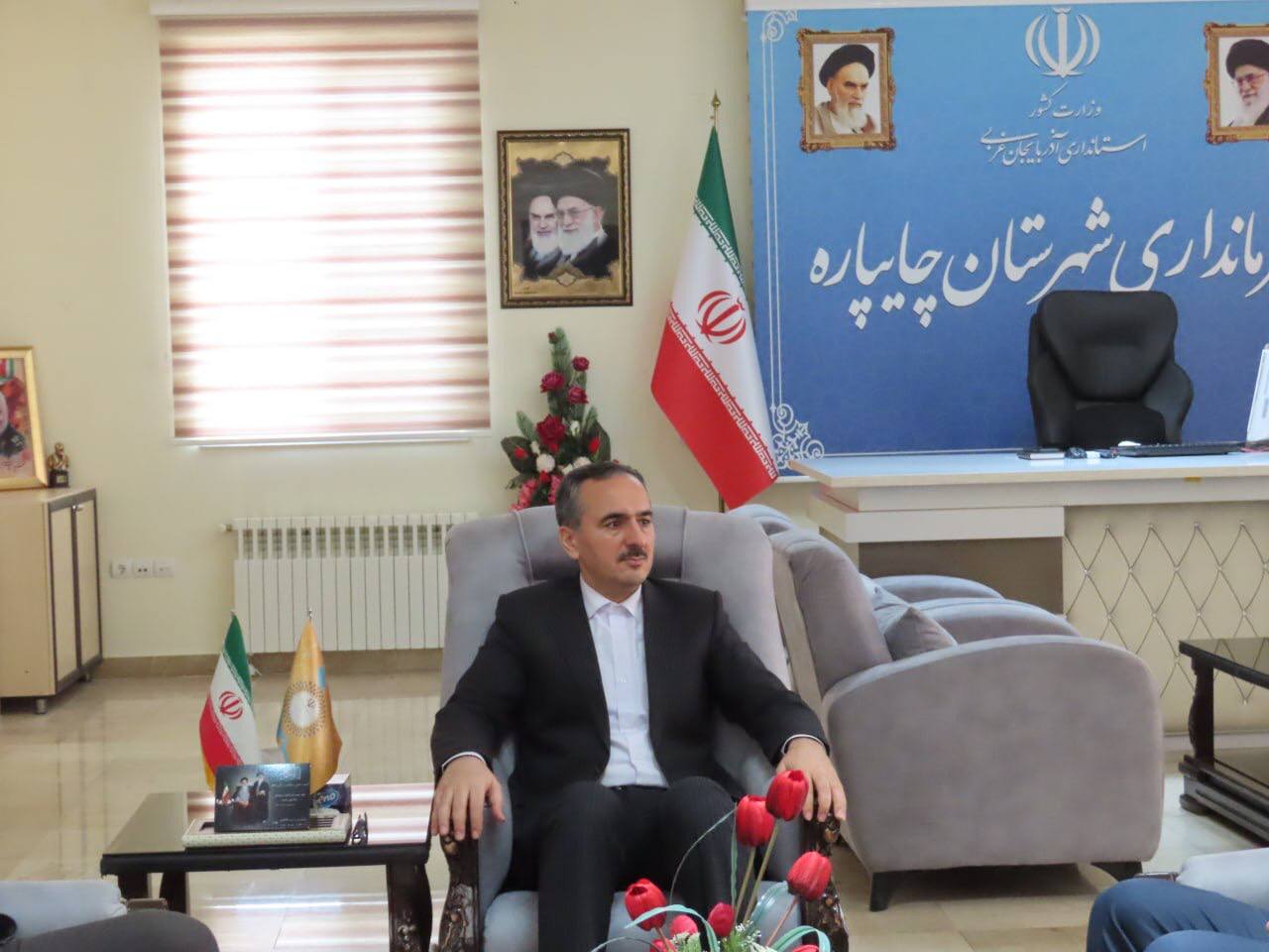 دیدار نوروزی روساء و مدیران دستگاه های اجرایی شهرستان با فرماندار چایپاره