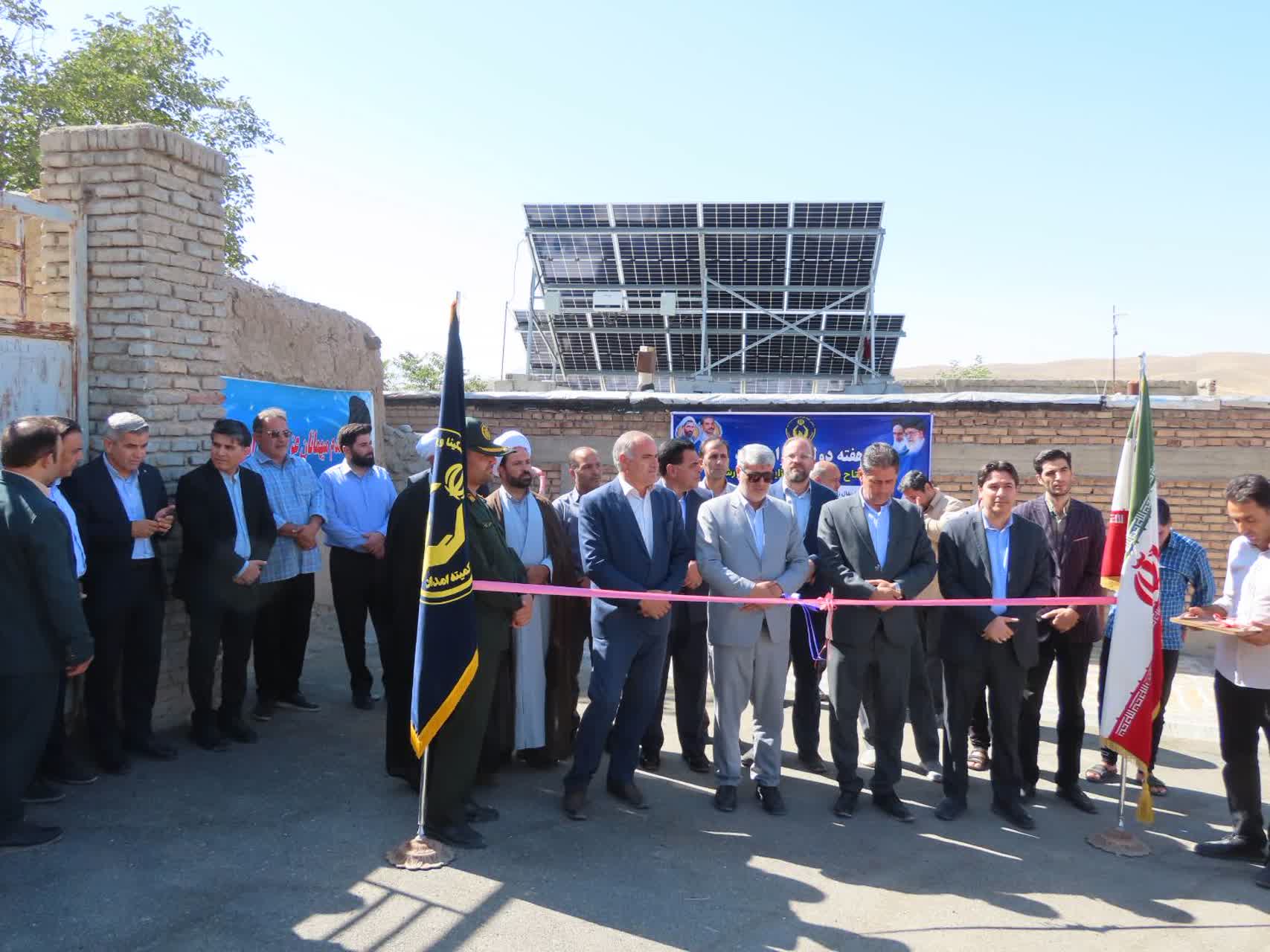 افتتاح طرح های اشتغال زایی کمیته امداد شهرستان چایپاره