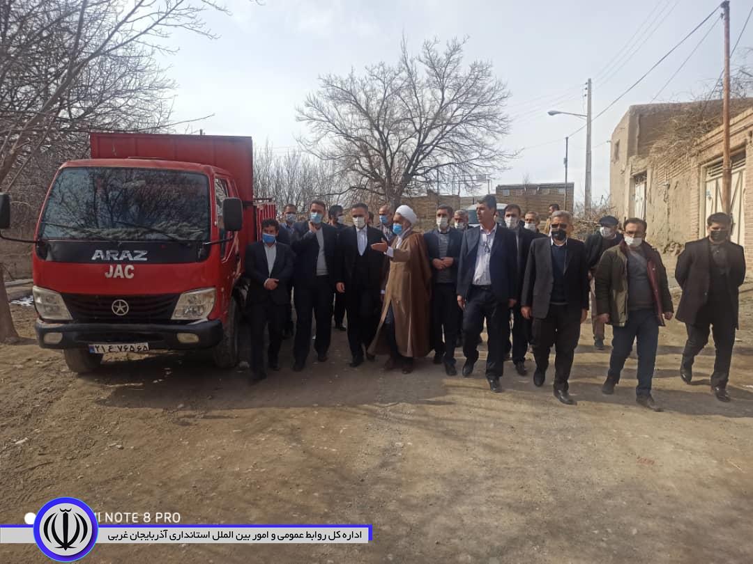 بازدید فرماندار و روساء و مدیران از روستای باستانی چورس از توابع بخش مرکزی شهرستان چایپاره