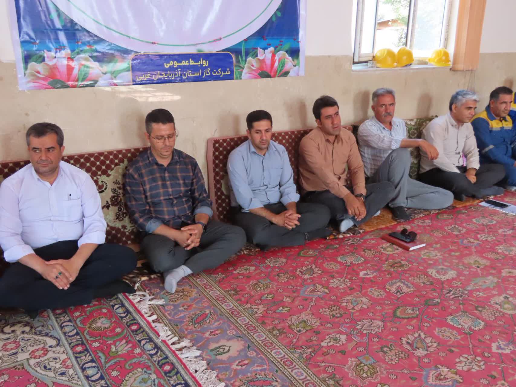 افتتاح پروژه گازرسانی به 4 روستای محور حمزیان