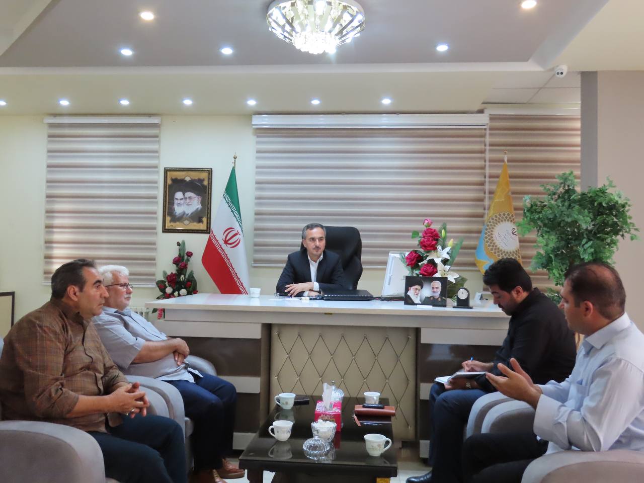 دیدار مدیر عامل کارخانه آرد اورین خوی با فرماندار شهرستان چایپاره