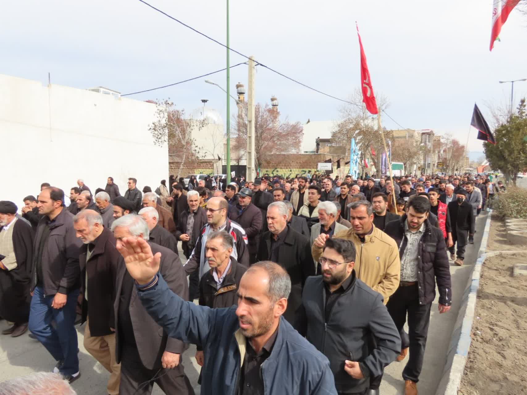 راهپیمایی محکومیت جنایات بی‌سابقه آمریکای جنایتکار و رژیم صهیونسیتی و ابراز ارادت به رهبر شهید انقلاب اسلامی در چایپاره