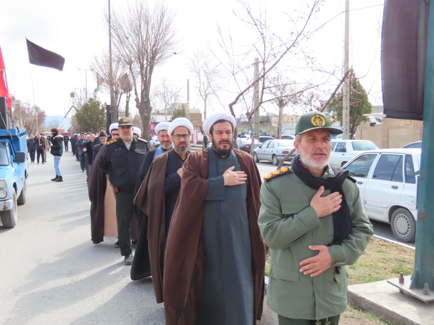 برگزاری مراسم عزاداری خیابانی شهادت حضرت علی(ع) و شهادت حضرت آیت الله العظمی امام خامنه ای در شهرستان چایپاره