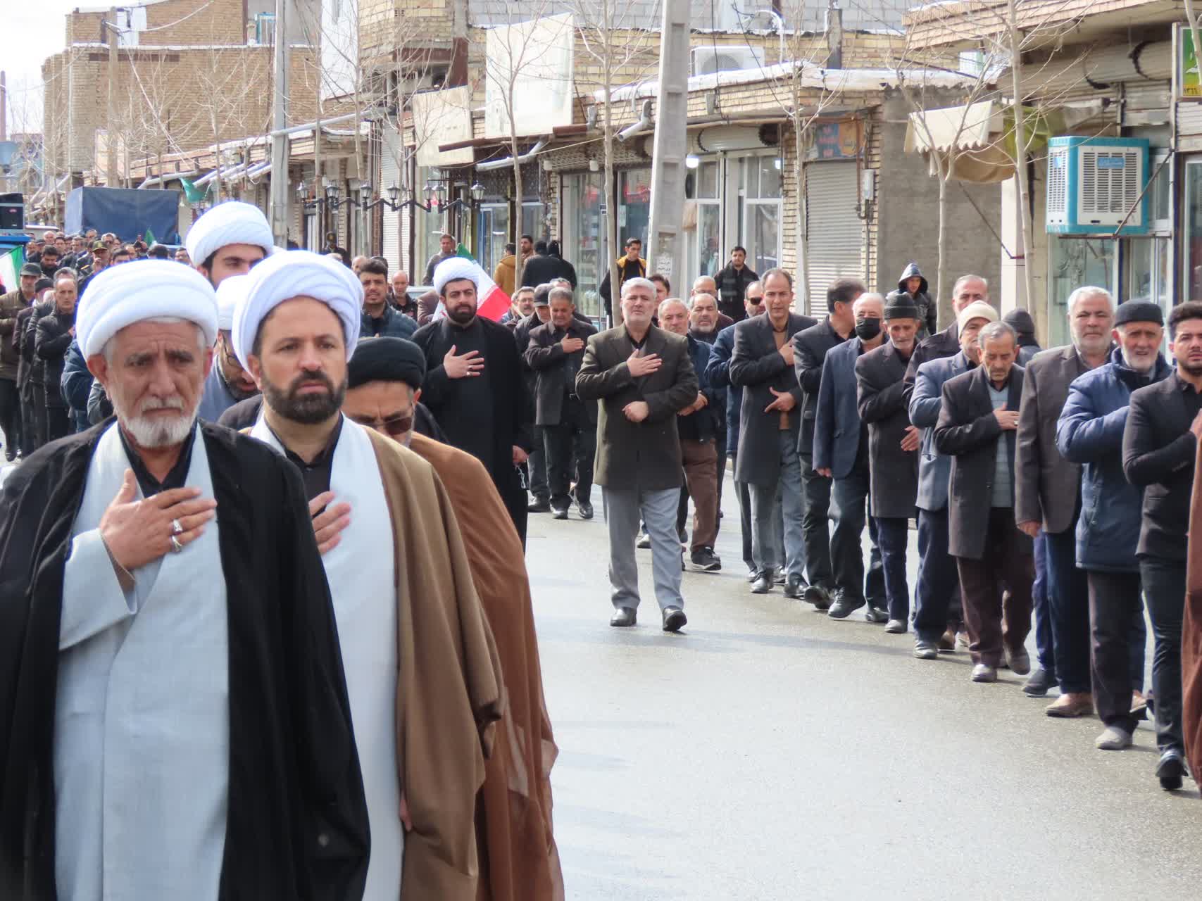 برگزاری مراسم عزاداری خیابانی و خروش حماسی مردم غیور چایپاره در سوگ شهادت قائد امت، حضرت آیت الله خامنه‌ای(قدس سره)