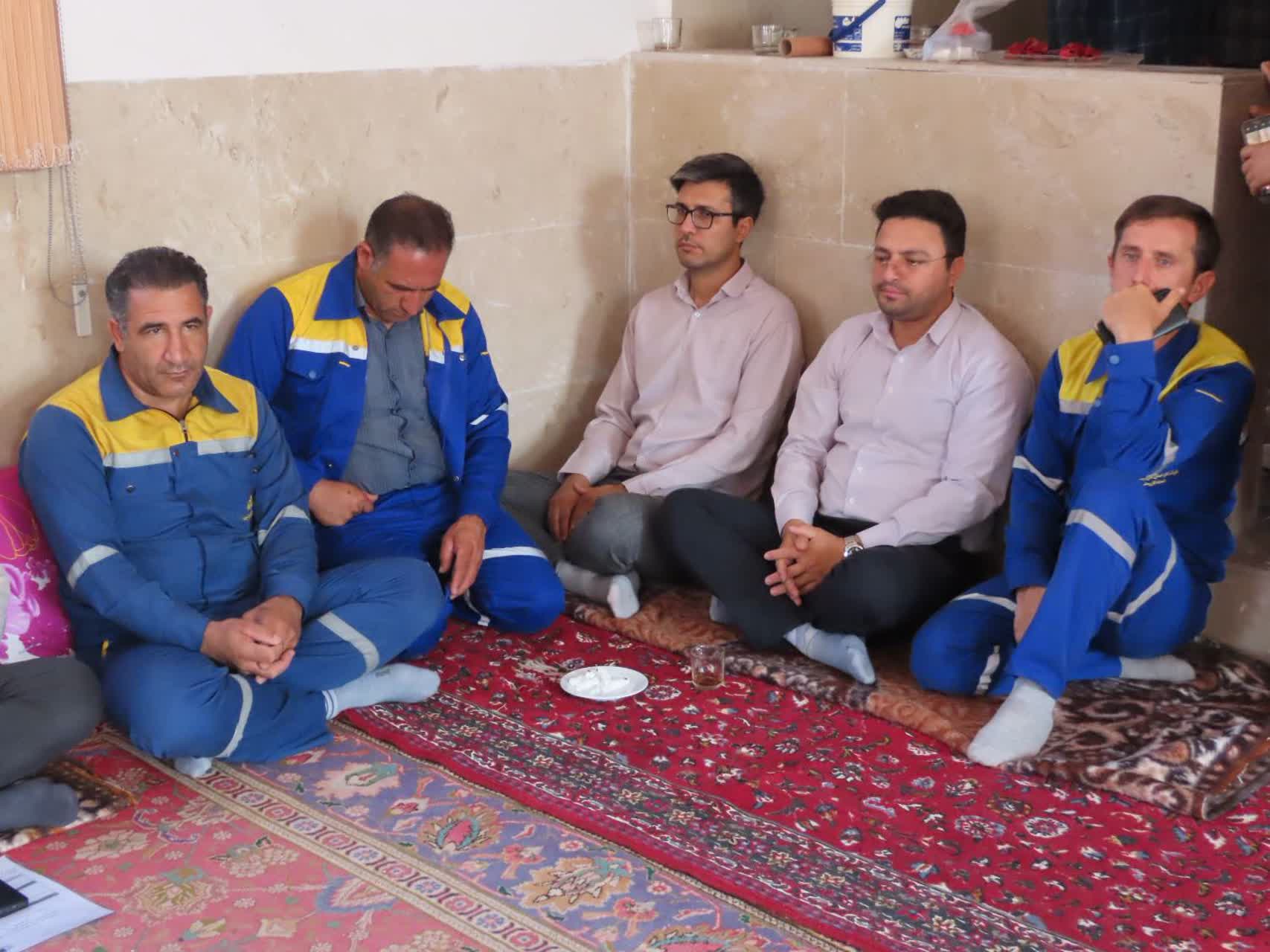 افتتاح پروژه گازرسانی به 4 روستای محور حمزیان