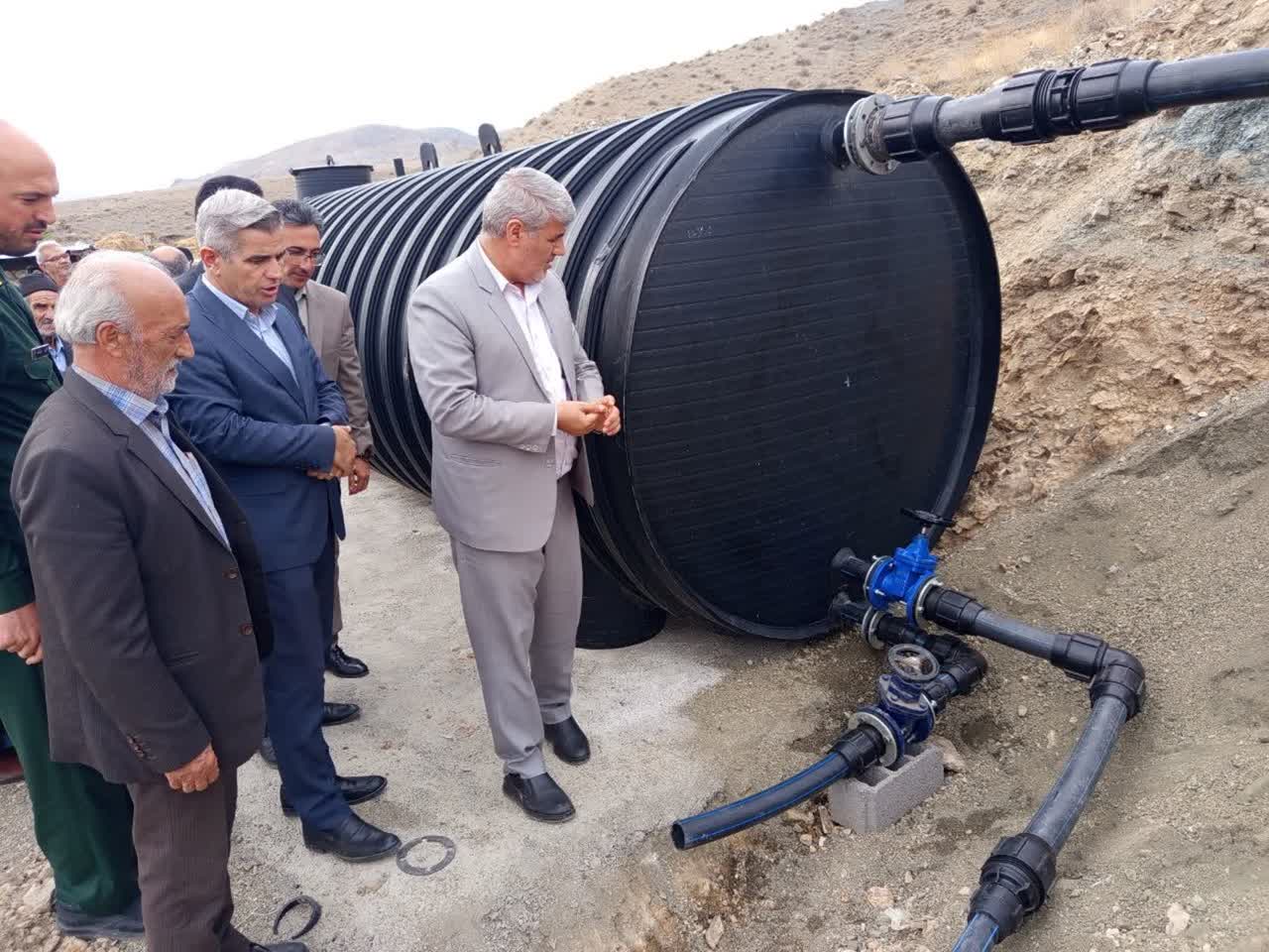 افتتاح پروژه آبرسانی به روستای حسین آباد دوزن