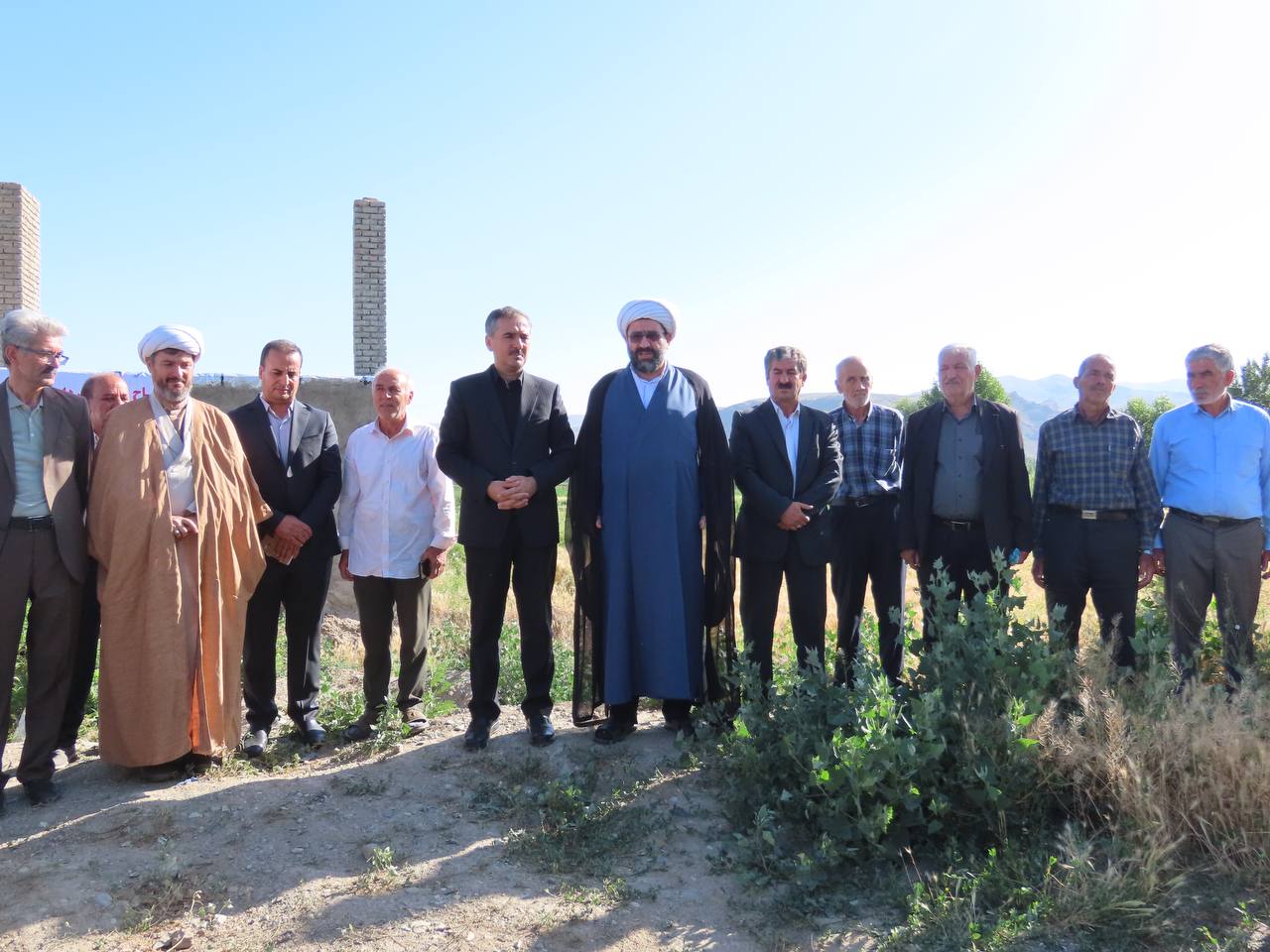 مراسم افتتاح خط لوله انتقال آب به مزارع روستای زنگلان