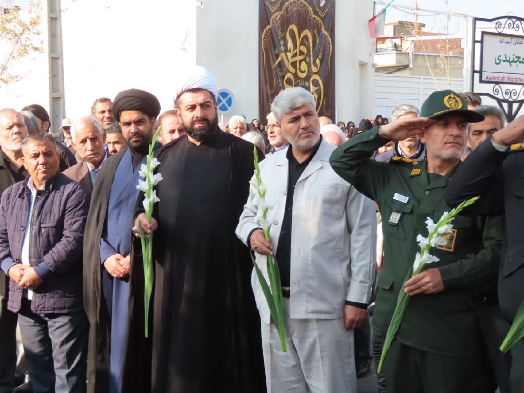 مراسم استقبال و تشییع شهید گمنام در شهرستان چایپاره