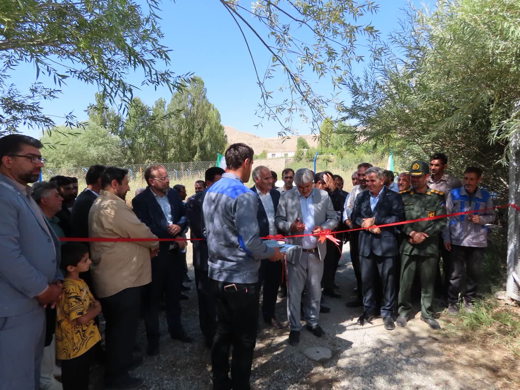 افتتاح پروژه آبرسانی به روستای شوریک