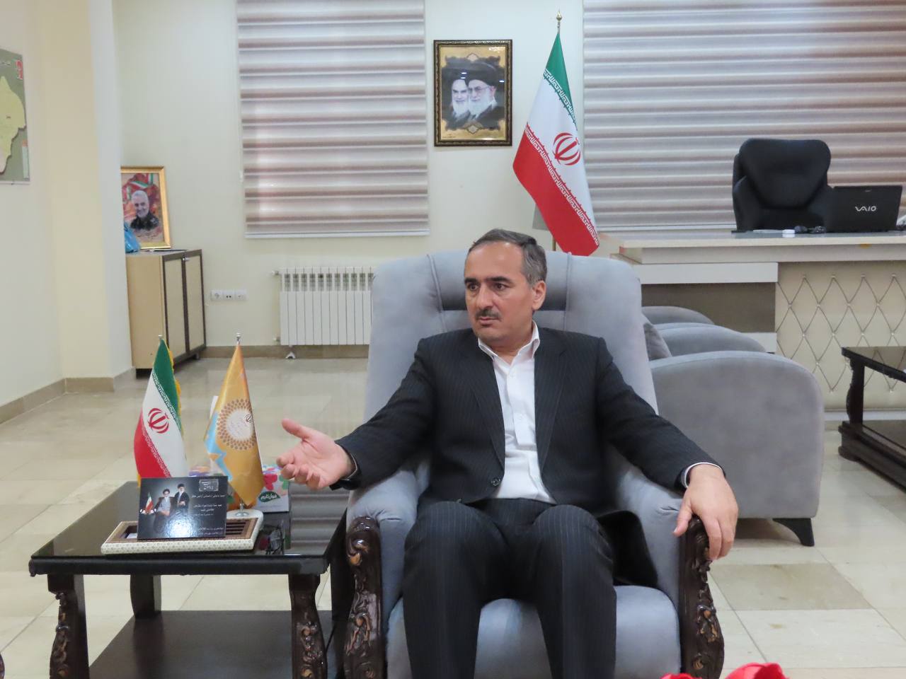 دیدار مسئول دفتر خبری صداوسیمای شهرستان با فرماندار چایپاره