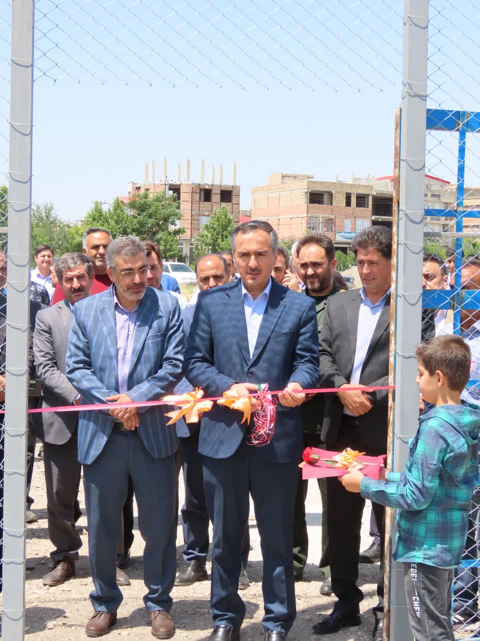 مراسم افتتاح چمن مصنوعی فوتسال