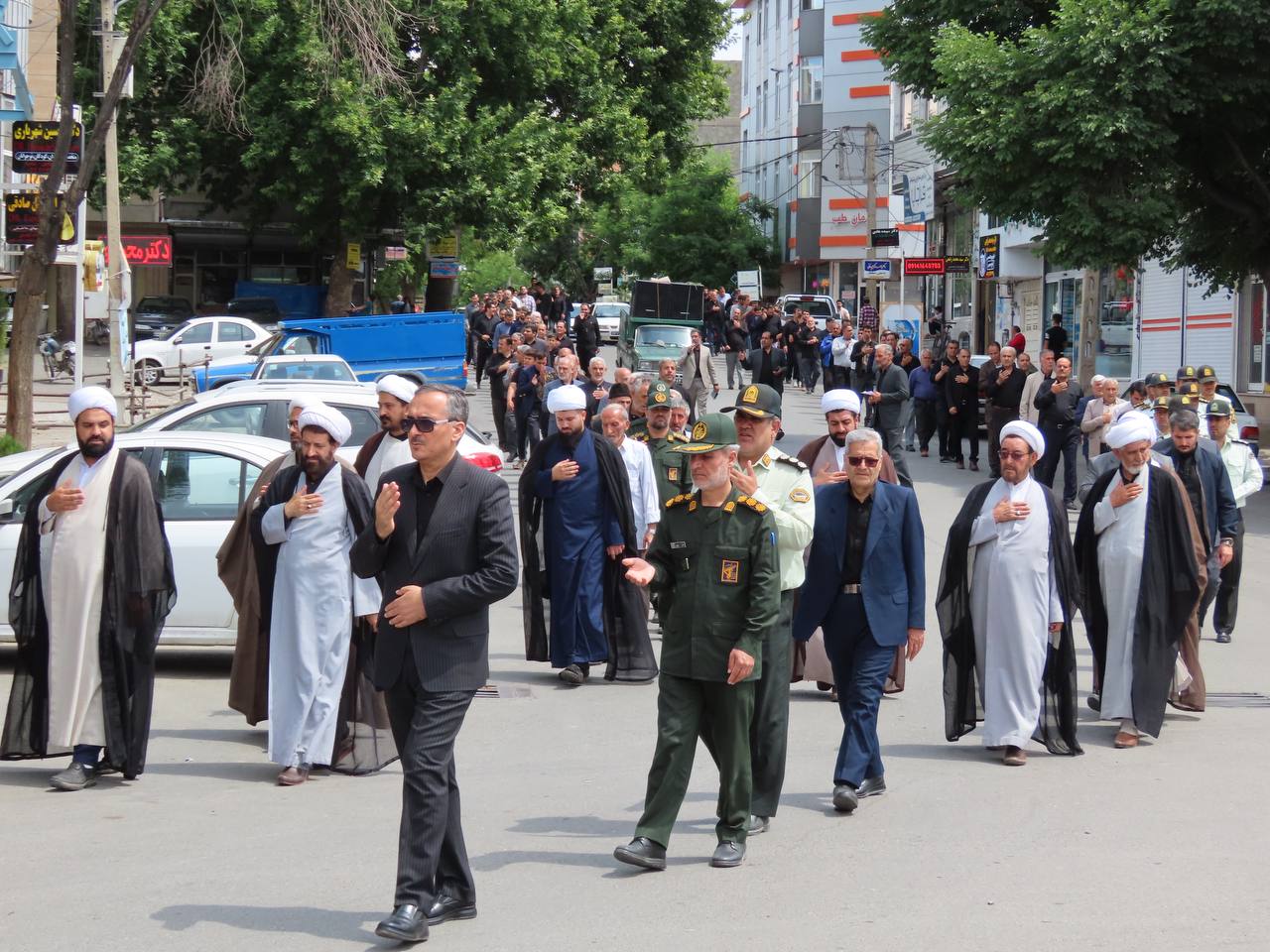 برگزاری مراسم عزاداری خیابانی سالروز ارتحال بنیانگذار کبیر انقلاب اسلامی در شهرستان چایپاره