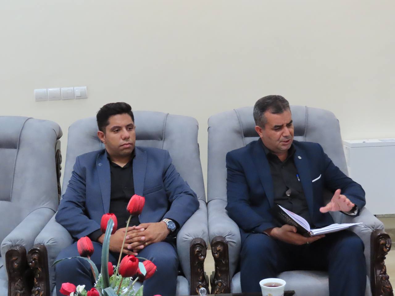 دیدار رییس و کارکنان سازمان تأمین اجتماعی شعبه چایپاره با فرماندار شهرستان