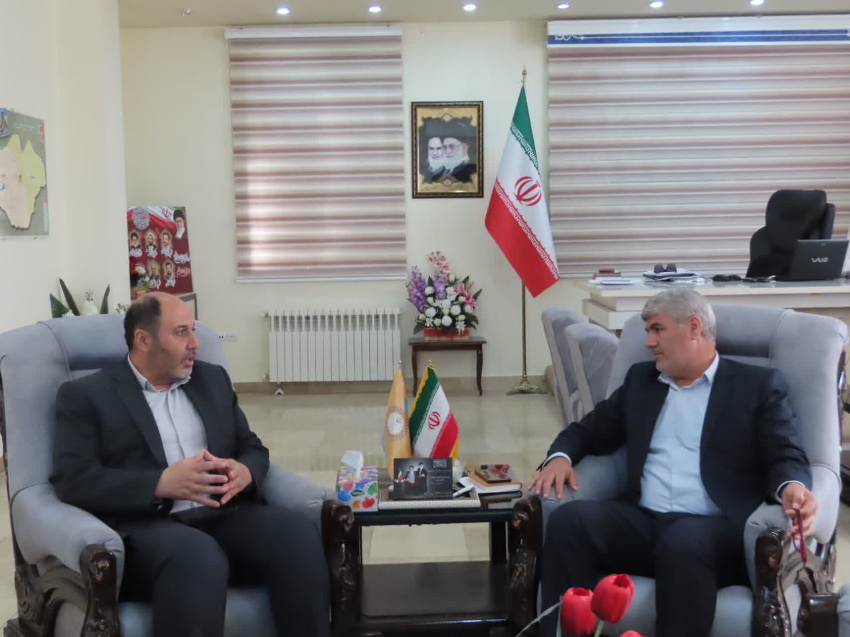 دیدار مدیر کل دامپزشکی استان با فرماندار