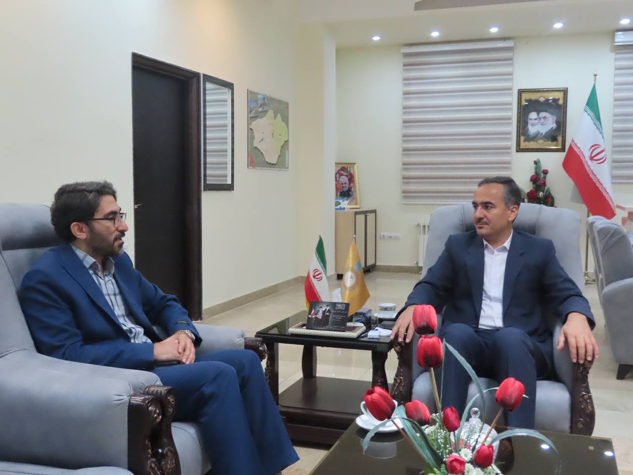 ارائه گزارش عملکرد ششماهه رییس ستاد اقامه نماز شهرستان به فرماندار شهرستان چایپاره